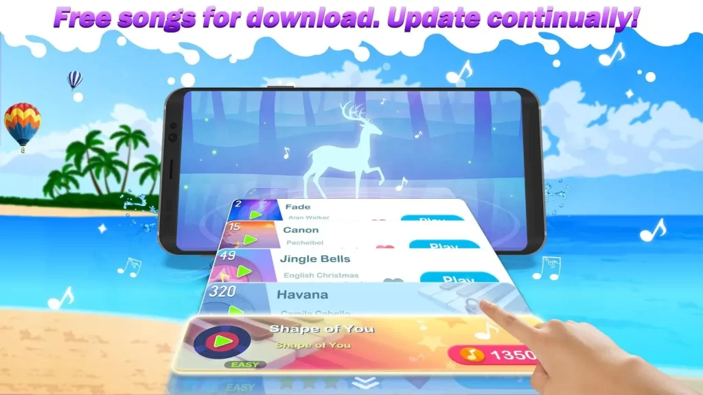 Dream piano mod apk unlimited songs