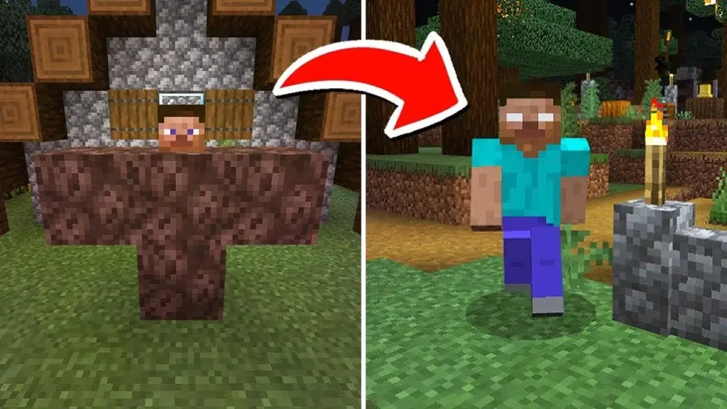 How to become Herobrine in Minecraft