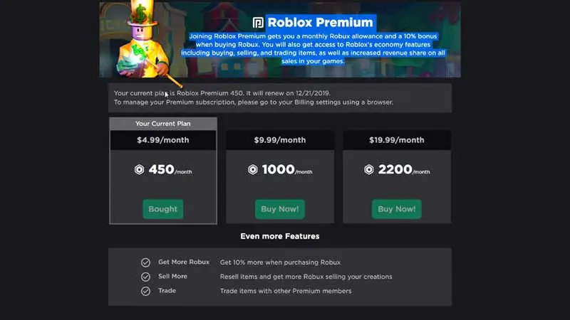 How to cancel your Roblox premium membership