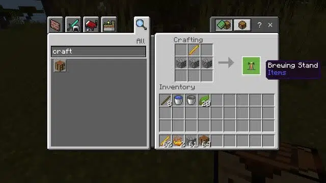 How to make weakness potion in Minecraftt
