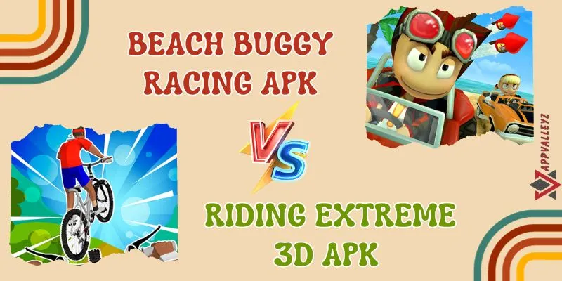 beach buggy racing apk vs riding extreme 3d apk