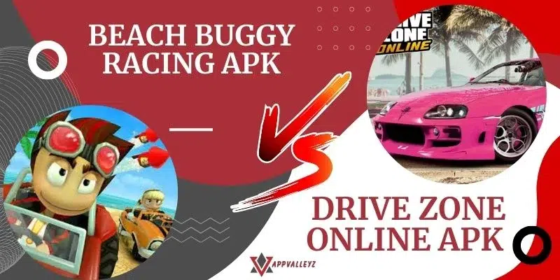 drive zone online apk vs beach buggy racing apk
