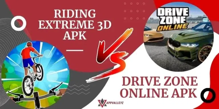 Drive Zone Online APK vs Riding Extreme 3D APK