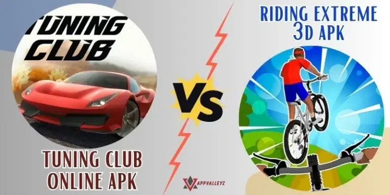 Tuning Club Online APK vs Riding Extreme 3D APK